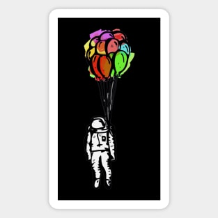 The Astronaut and the Balloons Magnet